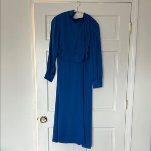 Modest Blue Midi Dress